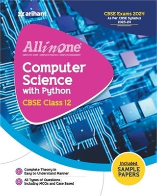 All In One Class 12th Computer Science with Python for CBSE Exam 2024 (Paperback