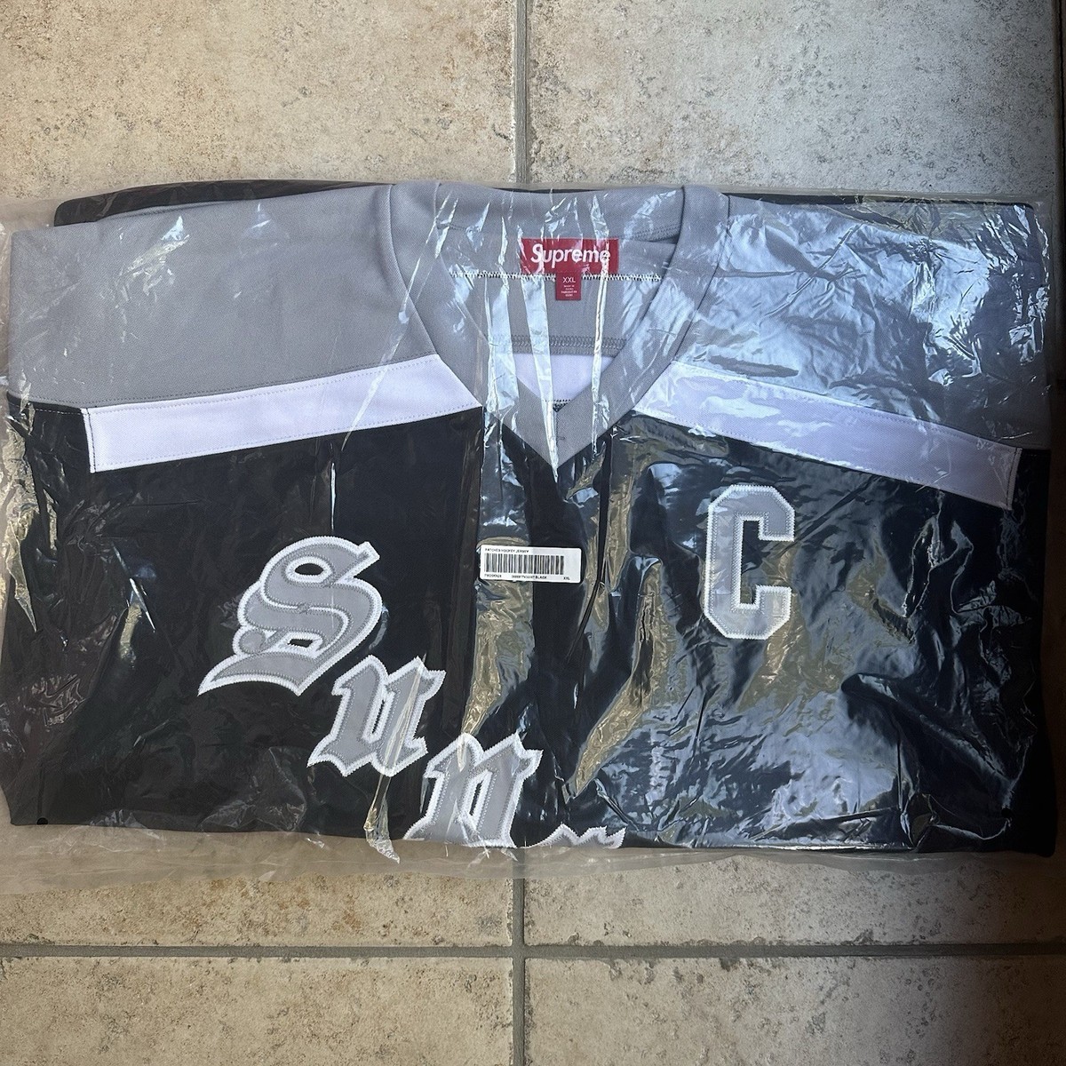 Supreme Fire & Ice Hockey Jersey Black Size XXL Brand New In Hand