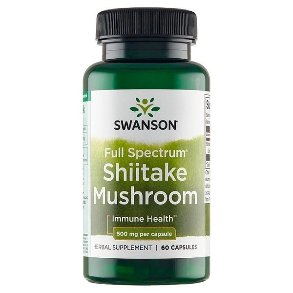 Swanson Shiitake-Pilz 500 Mg 60 Kapseln-image
