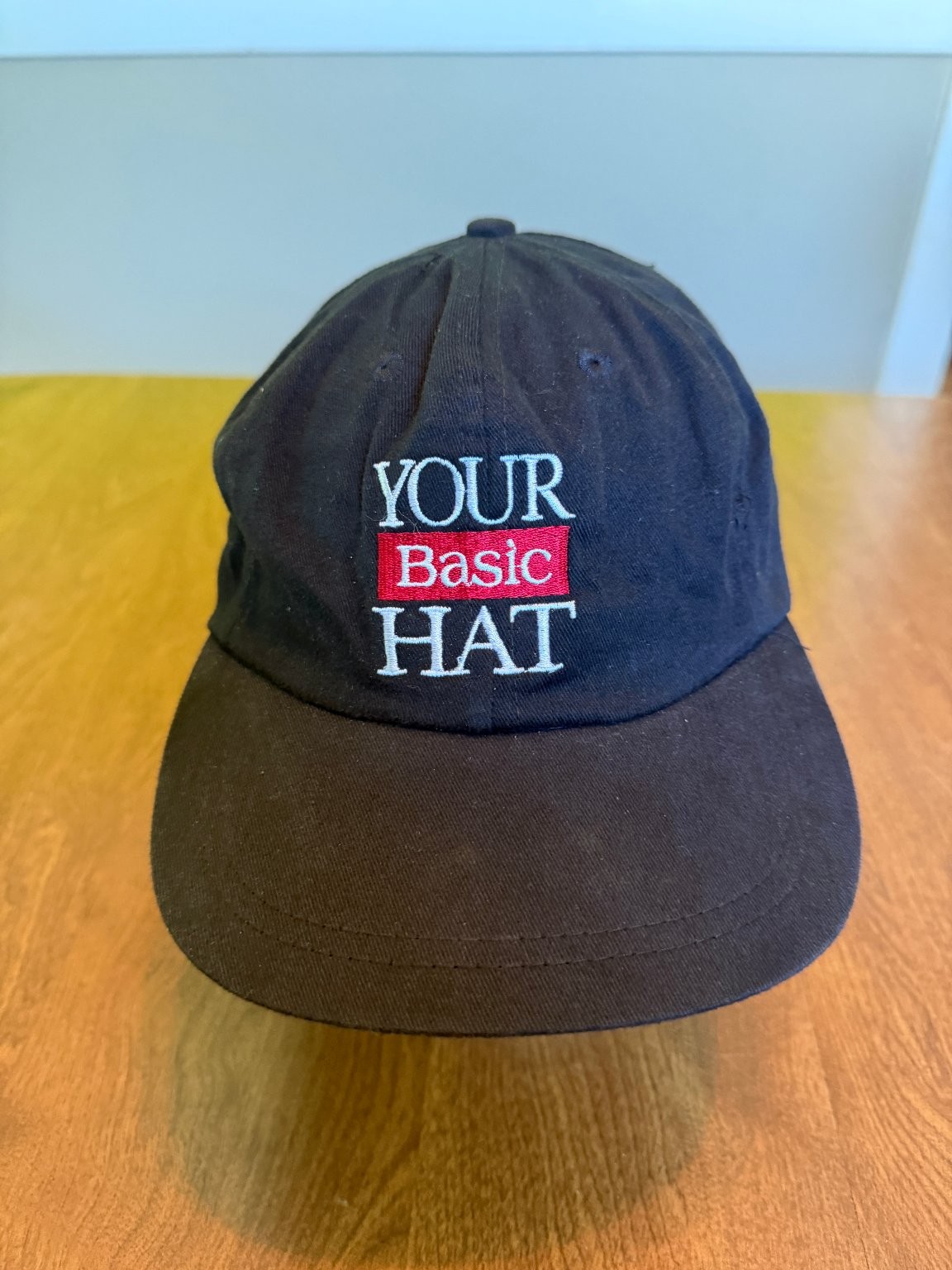 YOUR Basic HAT Dad Cap Adjustable Snapback Black … - image 1