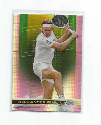 ALEXANDER BUBLIK 2024 TOPPS CHROME TENNIS PRIZM PARALLEL CARD #22
