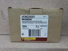 NEW Square D HOM220GFI 120/240VAC Circuit Breaker