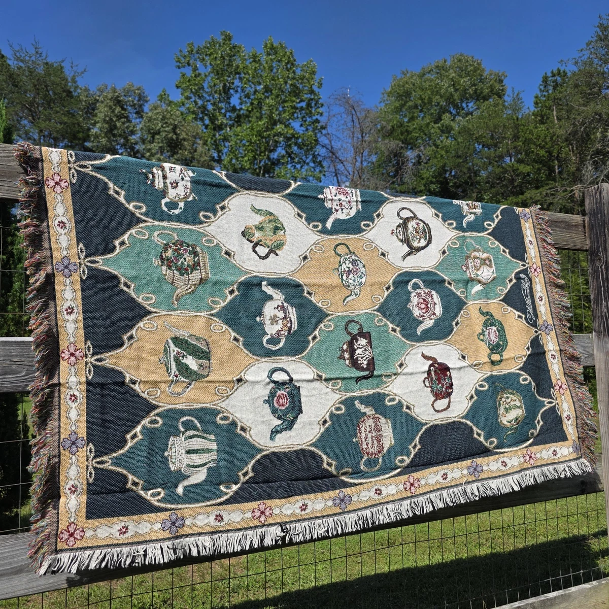 限定割引◇ヴィンテージラグ テニス USA製 Goodwin Weavers Vintage