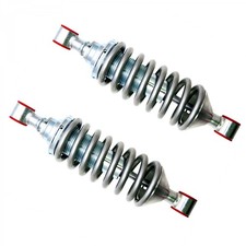 Quality Street Rod Rear Coil Over Shock Set W 350 Pound Springs Black Coated