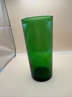 VTG ANCHOR HOCKING FOREST GREEN ICE TEA  6” Tumbler Glass Straight Shape