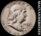 1952-S Silver Franklin Half Dollar-Scarce Key Date No Reserve #i2926