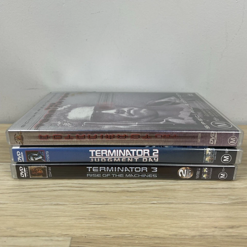 The Terminator Trilogy DVD Box Set 1–3 R4 Schwarzenegger 1 2 3 Judgement Day - Image 2 of 4