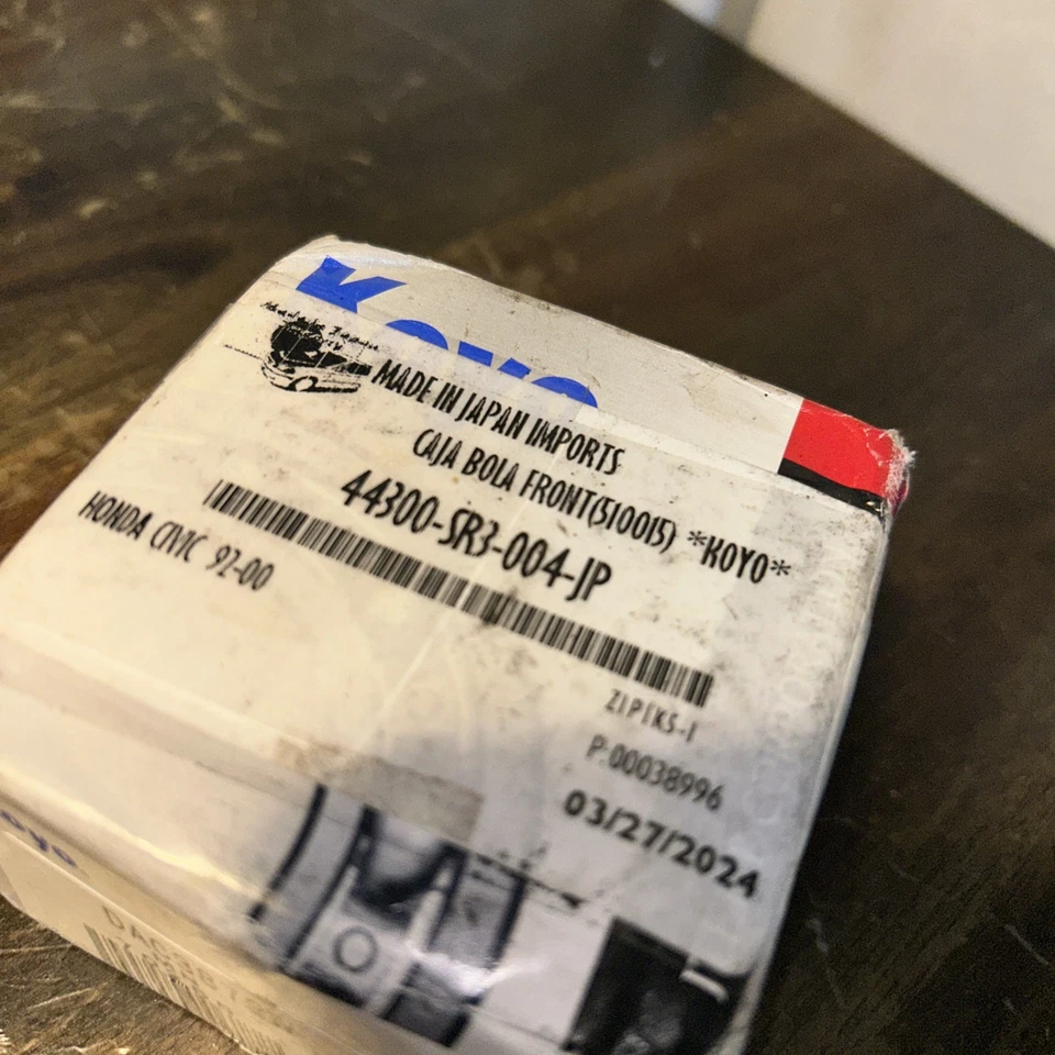 1 cojinete de rueda delantera japonés KOYO para 92-00 Honda Civic, Civic Del Sol sin ABS Foto 4 de 4