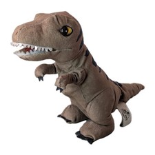 Jurassic World Rebirth T-Rex Interactive Plush Toy 11" Moves Roars Works