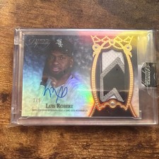2022 Topps Dynasty Luis Robert Patch Auto #/5 Sealed Mets White Sox Patch NY
