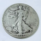 1938 50C Walking Liberty Half Dollar 90% Silver Circulated Coin #6288