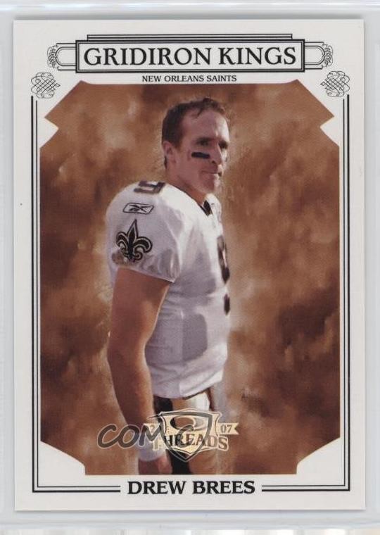 2007 Donruss Threads Pro Gridiron Kings Silver 5/250 Drew Brees #PGK-18 HOF 0u9w