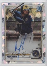 2020 Bowman Chrome Prospects Atomic Refractor 10/100 Mario Feliciano Auto v9t