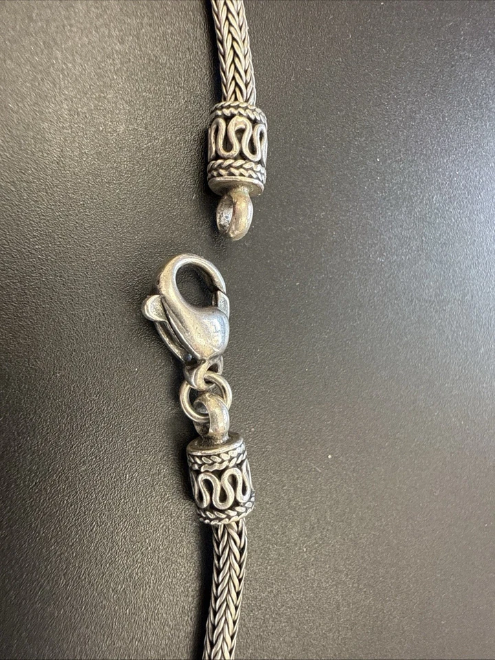 Suarti Bali 925 Sterling Silver Byzantine Link Necklace 24" Length, 24.32g - Image 4 of 4