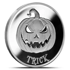 1 oz Trick or Treat Coin Flip Silver Round (New)