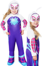 Ghost Spider Marvel Superhero Toddlers Fancy Dress Costume Official Age 2-6