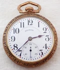 ANTIQUE 16s ILLINOIS BUNN 19 JEWEL RAILROAD POCKET WATCH PARTS