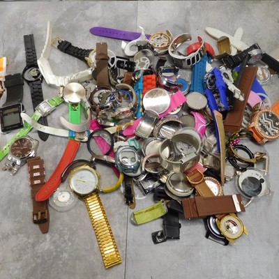 Bulk Watch Parts Repair Scrap Lot 4.82 lb Mixed Analog  display picture 2