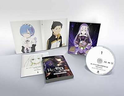 New Re:Zero Starting Life in Another World 2nd season Vol.1 Blu-ray Novel Japan