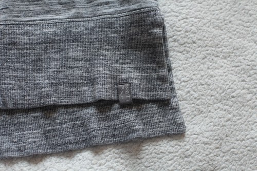 LL Bean Thermal Workout Top SZ Medium Tall Space Dye Gray Thumb Holes - Picture 22 of 22