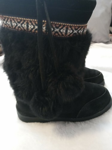 Minnetonka #4919 Carson Mukluk Black 