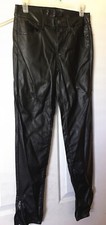 American Eagle Outfitters, Black women leather like fabric pants, size 2