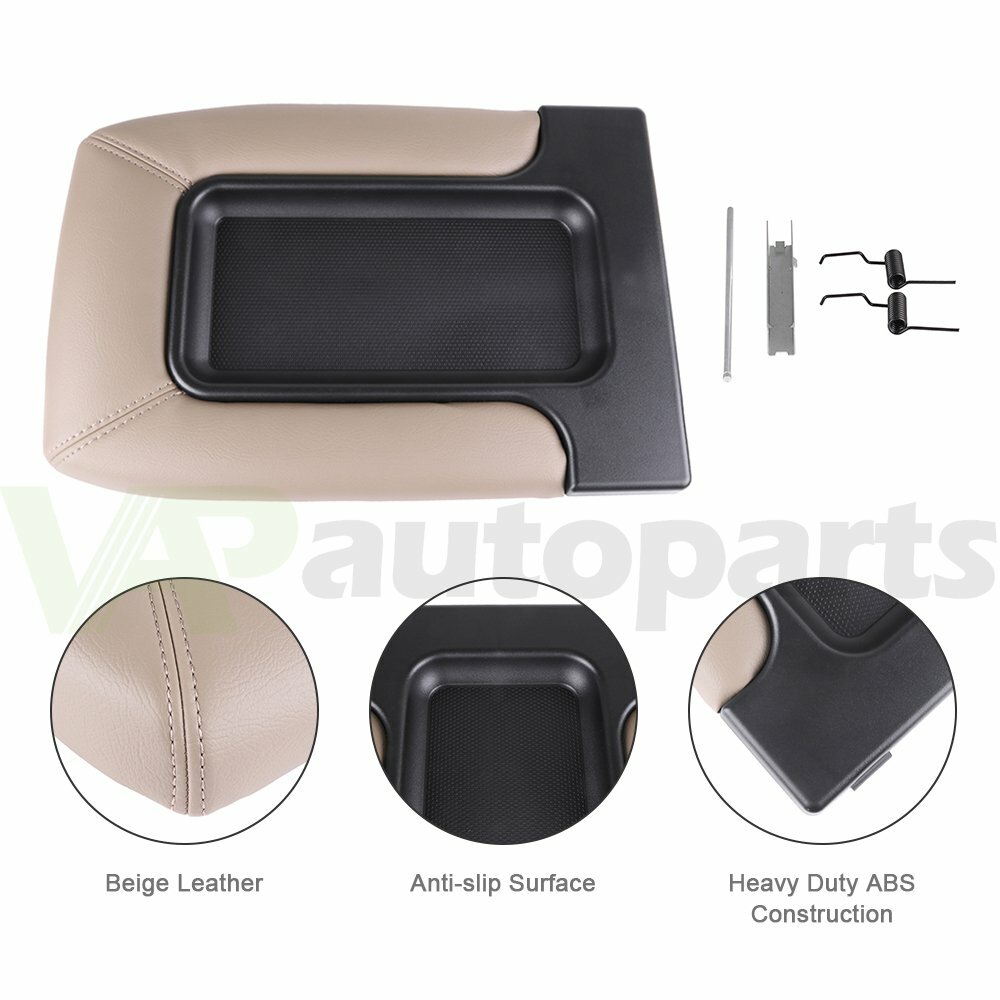 Center Console Armrest Repair Kit – Tan Beige – Fits 1999-2007 Silverado Sierra – RCT – Direct Fit