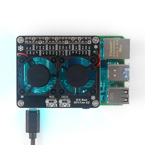 Płyta główna wentylatora chłodzącego zamiennik płyty głównej do Raspberry Pi 4B / 3B + / 3B - Zdjęcie 2 z 9