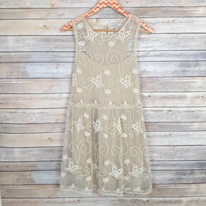 slip dress with lace overlay