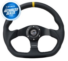 New Nrg Steering Wheel Flat Bottom Black Stitch W Center Mark Rst-024mb-r-y New Nrg Steering Wheel Flat Bottom Black Stitch W Center Mark Rst-024mb-r-y