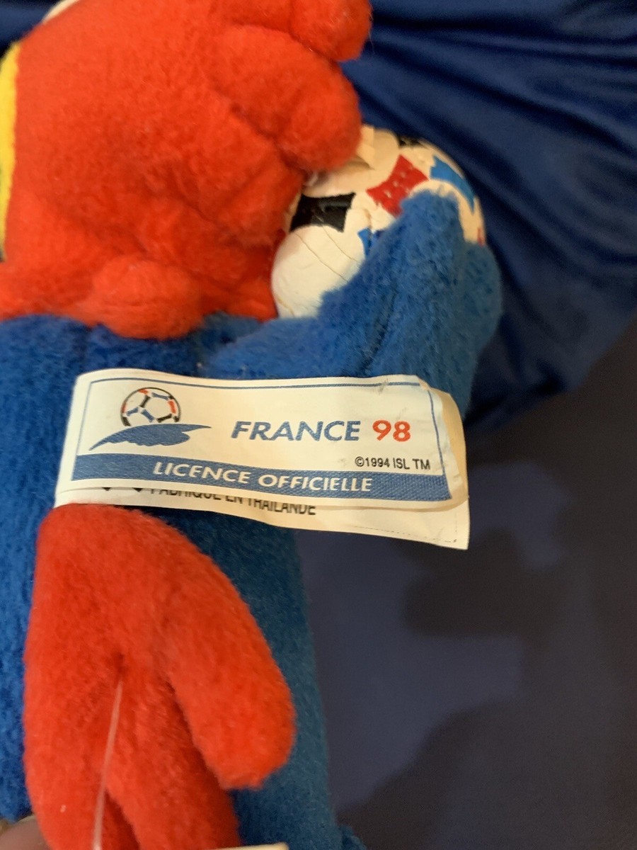 Peluche Vintage Footix - Mascotte Coupe Du Monde France 98 - Collector