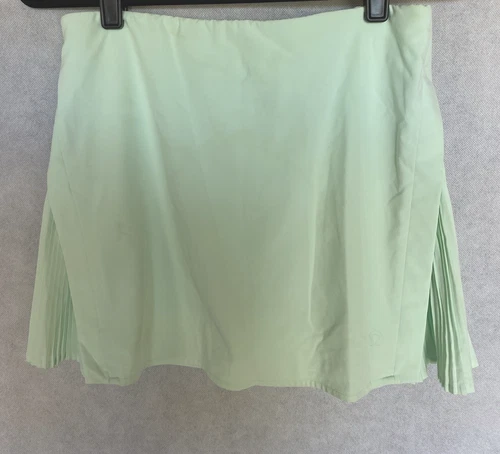 LULULEMON Size 6 Mint Moment Peek Pleat High Rise Tennis Skirt Skort
