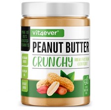 ERDNUSSBUTTER (CRUNCHY) 1kg / 1000g o. Zusätze - vegan 100% geröstete Erdnüsse
