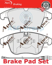 Apec Front Brake Pads Set EO Quality Replacement with Wear Indicator PAD1668
