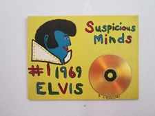 Outsider Folk Art Original Painting wood panel Elvis Presley Dan C