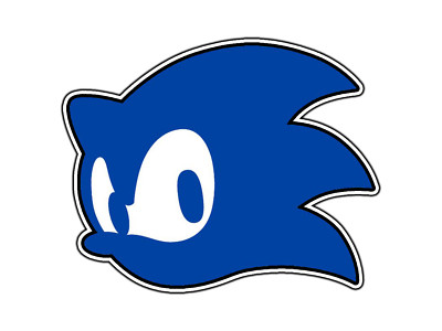 Sonic The Hedgehog Head Logo #1 Vinyl Sticker Decal Waterproof DieCut Car Laptop
