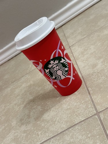 STARBUCKS Reusable Grande 16 OZ Plastic Coffee Tea Hot Cup Mug - Picture 2 of 5