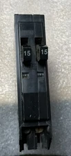 Square D Q0T1515 Two 1-Pole 15A  120V Tandem Plug in Circuit Breaker Electrical