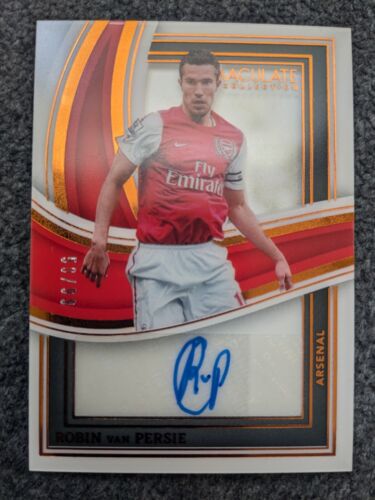 2023-24 PANINI IMMACULATE COLLECTION ROBIN VAN PERSIE SHADOWBOX SIGNATUES#D50/99
