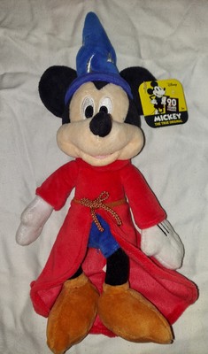 Mickey Mouse Plush Sorcerer's Apprentice 90 Years of Magic Disney Plush NWT
