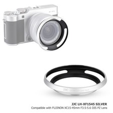 JJC Silver Metal Lens Hood for Fuji X-A5 X-T100 Lens FUJINON XC15-45mm F3.5-5.6