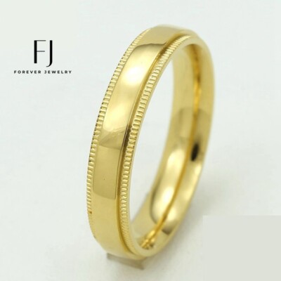 10K Yellow Gold Real Diamond Square Pinky Men's Ring 1.90 Ct 18mm
