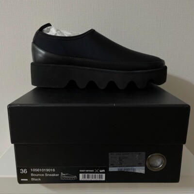 UNITED NUDE ISSEY MIYAKE￼39 ブラック Auth Issey miyake UN UNITED NUDE Collaboration Leather Shoes