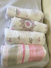 New Aden Anais Baby Girl Classic Swaddle Blankets For the Birds 47" x 47" U pick