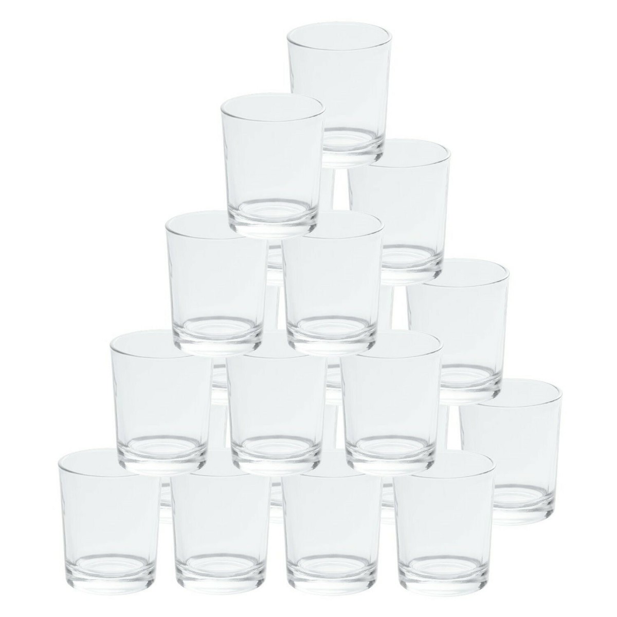 Gefrostete Teelichtgläser 30er Set - Windlichter Für 40mm Teelichter