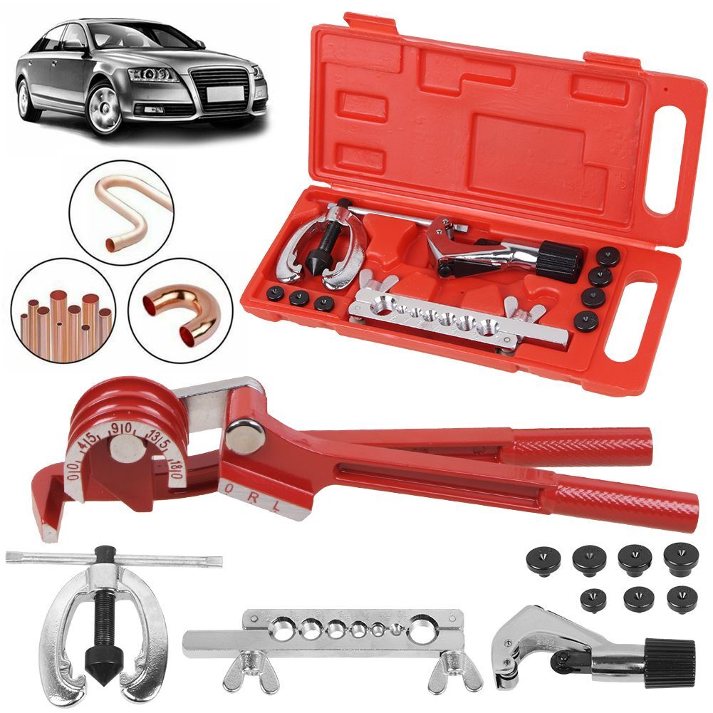 Rzspher Bremsleitung Bördelgerät | 3/16 Zoll 4,75mm | Handbördelwerkzeug | Für Stahl, Kupfer, Aluminium