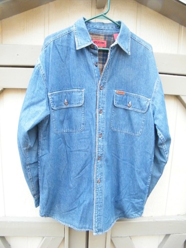 Wolverine Blue Denim Lined Trucker Work 