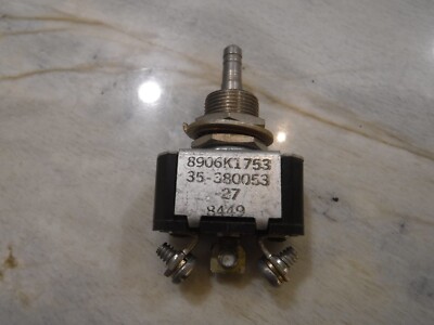 Beechcraft/Raytheon Toggle Switch 35-380053-27  (Less Knob)