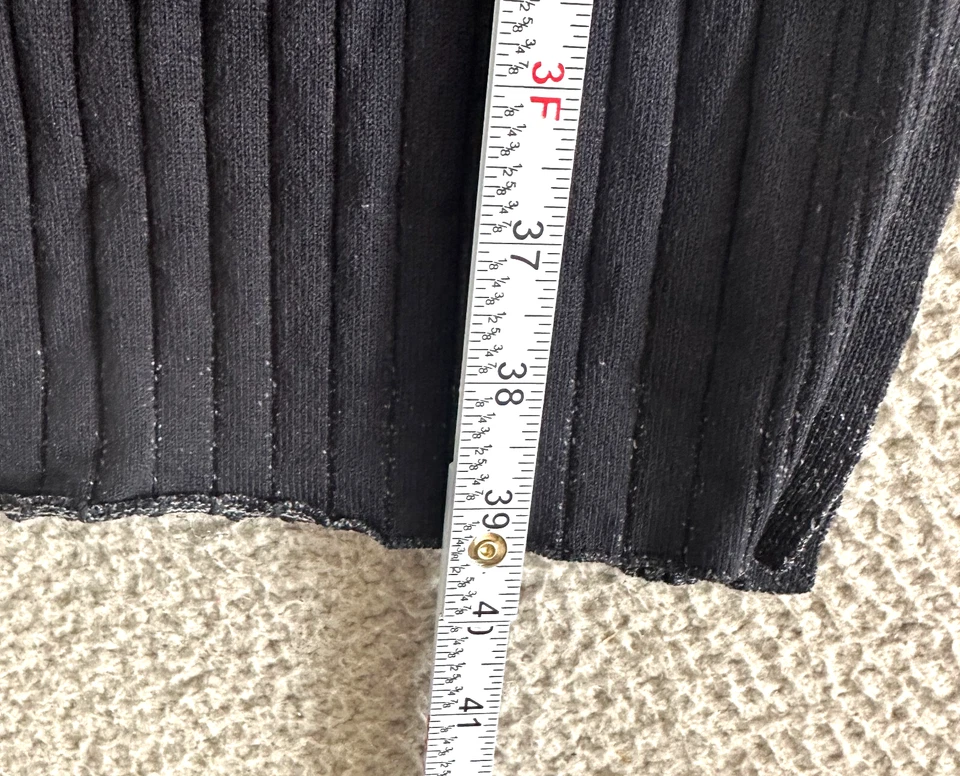 Rag & Bone Ribbed Dress XS Bodycon Black Midi - Image 4 of 4