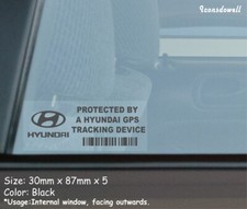 5x Protected By A Hyundai Gps Car Security Stickers Decals Best Gifts 5x Protected By A Hyundai Gps Car Security Stickers Decals Best Gifts